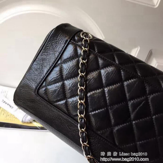 香奈兒CHANEL爆款Chanel 2018春夏最新57602 皺紋油臘皮棱格單肩斜挎休閒包 DSC1302